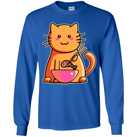 T-Shirts Royal / YS Cats Favourite Meal Youth Long Sleeve T-Shirt