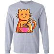 T-Shirts Sport Grey / YS Cats Favourite Meal Youth Long Sleeve T-Shirt