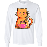 T-Shirts White / YS Cats Favourite Meal Youth Long Sleeve T-Shirt
