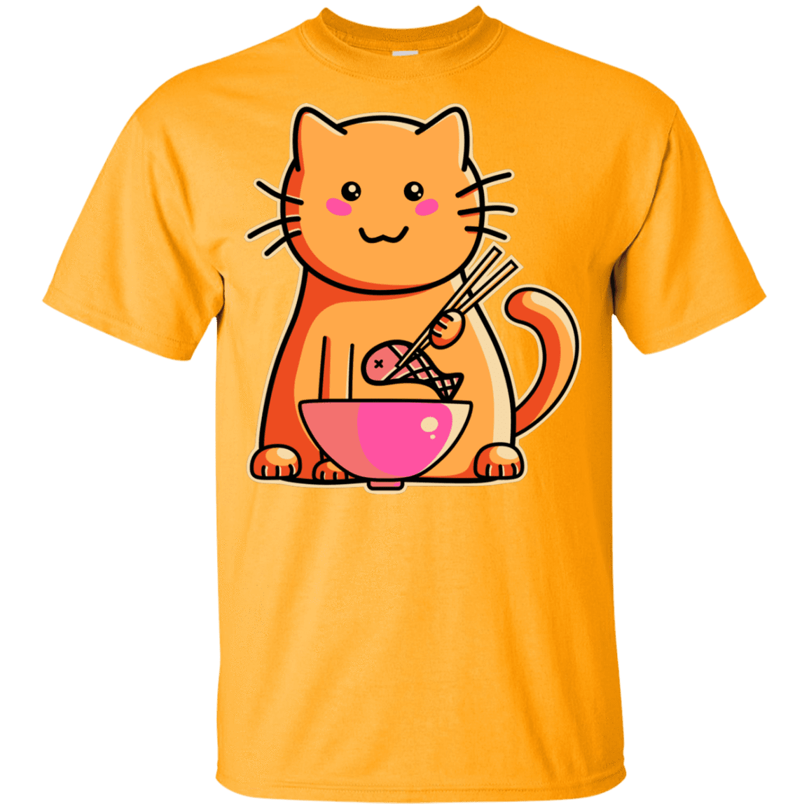 T-Shirts Gold / YXS Cats Favourite Meal Youth T-Shirt