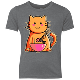 T-Shirts Premium Heather / YXS Cats Favourite Meal Youth Triblend T-Shirt