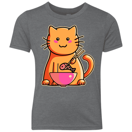 T-Shirts Premium Heather / YXS Cats Favourite Meal Youth Triblend T-Shirt
