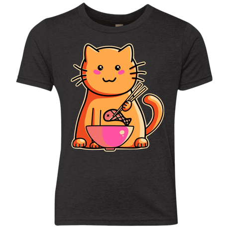 T-Shirts Vintage Black / YXS Cats Favourite Meal Youth Triblend T-Shirt