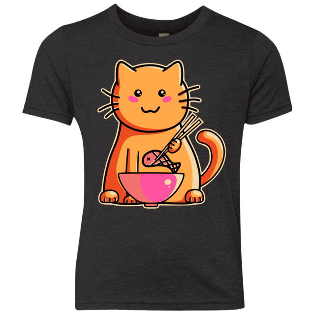 T-Shirts Vintage Black / YXS Cats Favourite Meal Youth Triblend T-Shirt