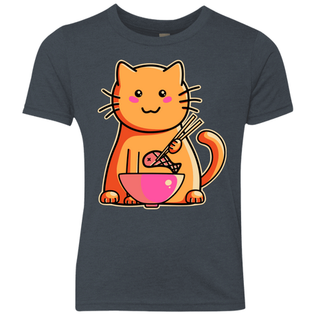 T-Shirts Vintage Navy / YXS Cats Favourite Meal Youth Triblend T-Shirt