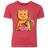 T-Shirts Vintage Red / YXS Cats Favourite Meal Youth Triblend T-Shirt