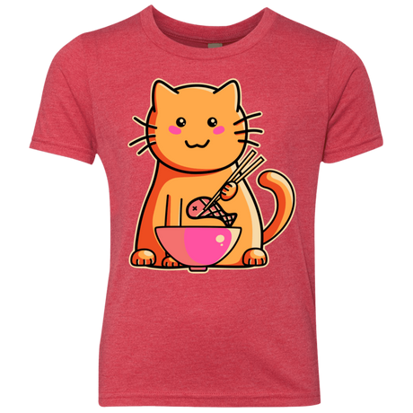 T-Shirts Vintage Red / YXS Cats Favourite Meal Youth Triblend T-Shirt