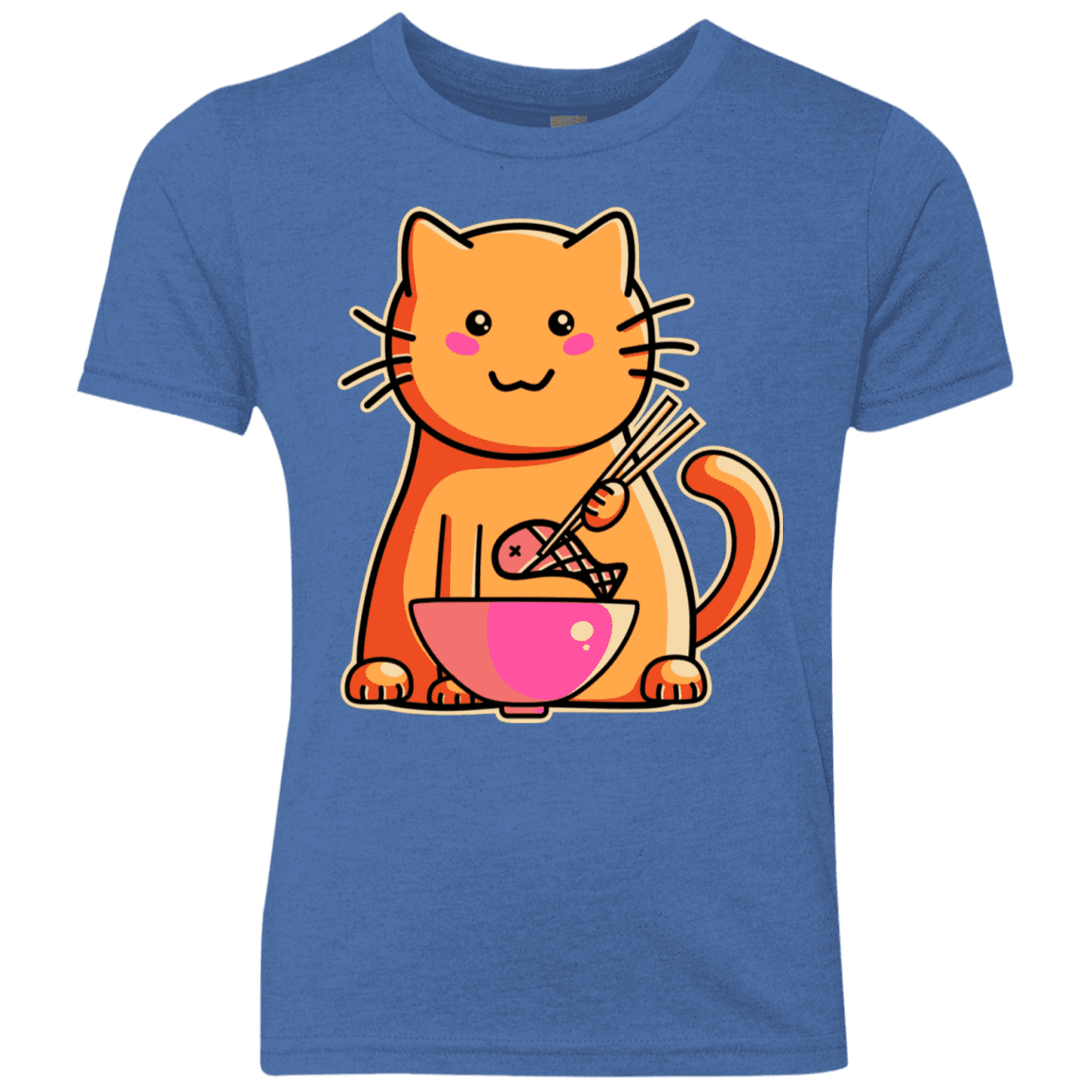 T-Shirts Vintage Royal / YXS Cats Favourite Meal Youth Triblend T-Shirt