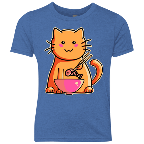 T-Shirts Vintage Royal / YXS Cats Favourite Meal Youth Triblend T-Shirt