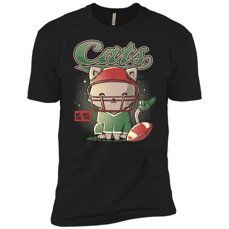 T-Shirts Black / YXS Cats Football Boys Premium T-Shirt