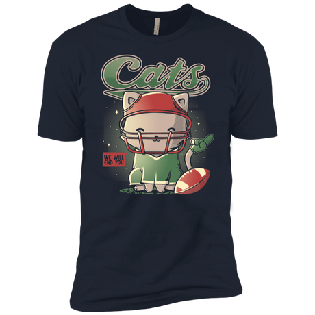T-Shirts Midnight Navy / YXS Cats Football Boys Premium T-Shirt