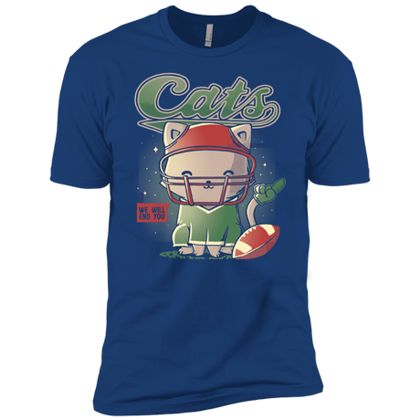 T-Shirts Royal / YXS Cats Football Boys Premium T-Shirt