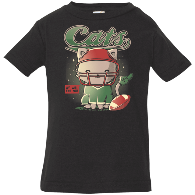 T-Shirts Black / 6 Months Cats Football Infant Premium T-Shirt