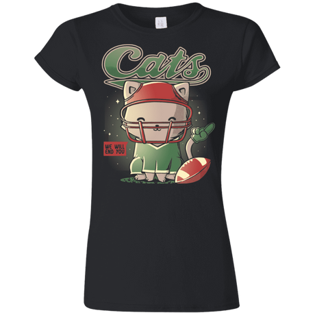 T-Shirts Black / S Cats Football Junior Slimmer-Fit T-Shirt