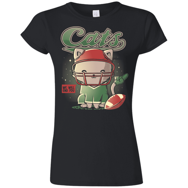 T-Shirts Black / S Cats Football Junior Slimmer-Fit T-Shirt