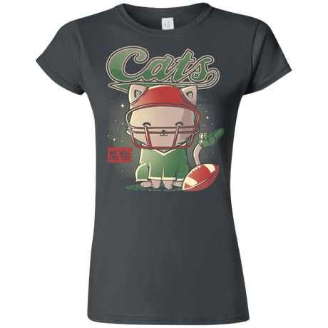 T-Shirts Charcoal / S Cats Football Junior Slimmer-Fit T-Shirt
