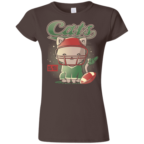T-Shirts Dark Chocolate / S Cats Football Junior Slimmer-Fit T-Shirt