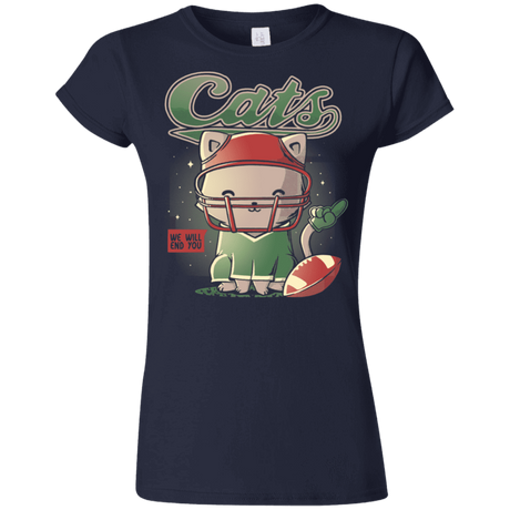 T-Shirts Navy / S Cats Football Junior Slimmer-Fit T-Shirt