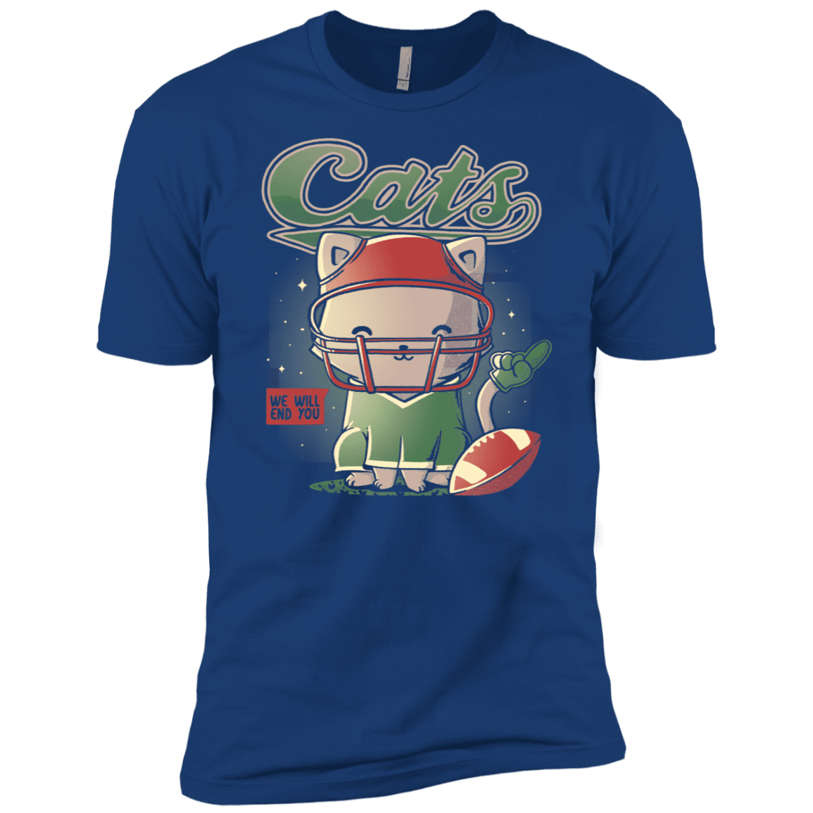 T-Shirts Royal / X-Small Cats Football Men's Premium T-Shirt