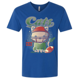 T-Shirts Royal / X-Small Cats Football Men's Premium V-Neck