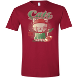T-Shirts Cardinal Red / S Cats Football Men's Semi-Fitted Softstyle