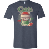 T-Shirts Heather Navy / S Cats Football Men's Semi-Fitted Softstyle