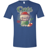 T-Shirts Heather Royal / X-Small Cats Football Men's Semi-Fitted Softstyle