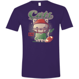 T-Shirts Purple / S Cats Football Men's Semi-Fitted Softstyle