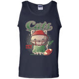 T-Shirts Navy / S Cats Football Men's Tank Top