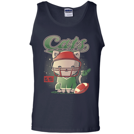 T-Shirts Navy / S Cats Football Men's Tank Top