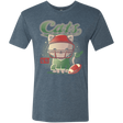 T-Shirts Indigo / S Cats Football Men's Triblend T-Shirt