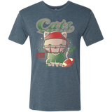 T-Shirts Indigo / S Cats Football Men's Triblend T-Shirt