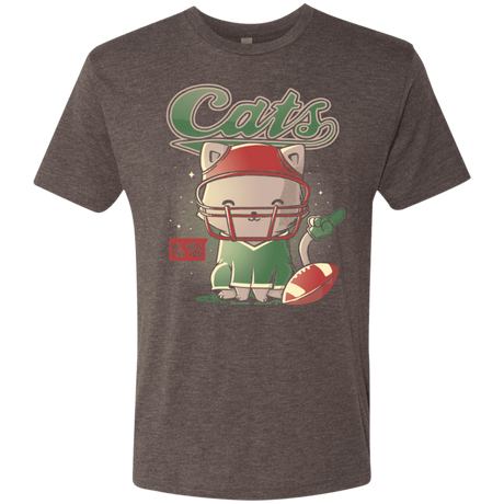 T-Shirts Macchiato / S Cats Football Men's Triblend T-Shirt