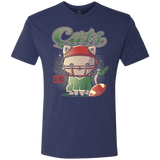 T-Shirts Vintage Navy / S Cats Football Men's Triblend T-Shirt
