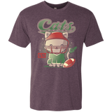 T-Shirts Vintage Purple / S Cats Football Men's Triblend T-Shirt