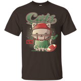 T-Shirts Dark Chocolate / S Cats Football T-Shirt
