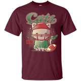 T-Shirts Maroon / S Cats Football T-Shirt