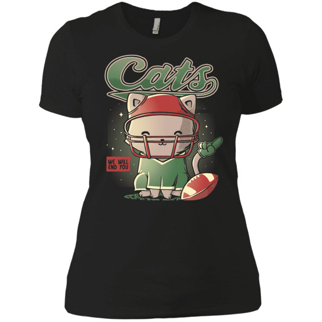 T-Shirts Black / X-Small Cats Football Women's Premium T-Shirt