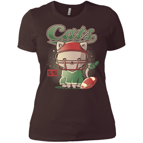 T-Shirts Dark Chocolate / X-Small Cats Football Women's Premium T-Shirt