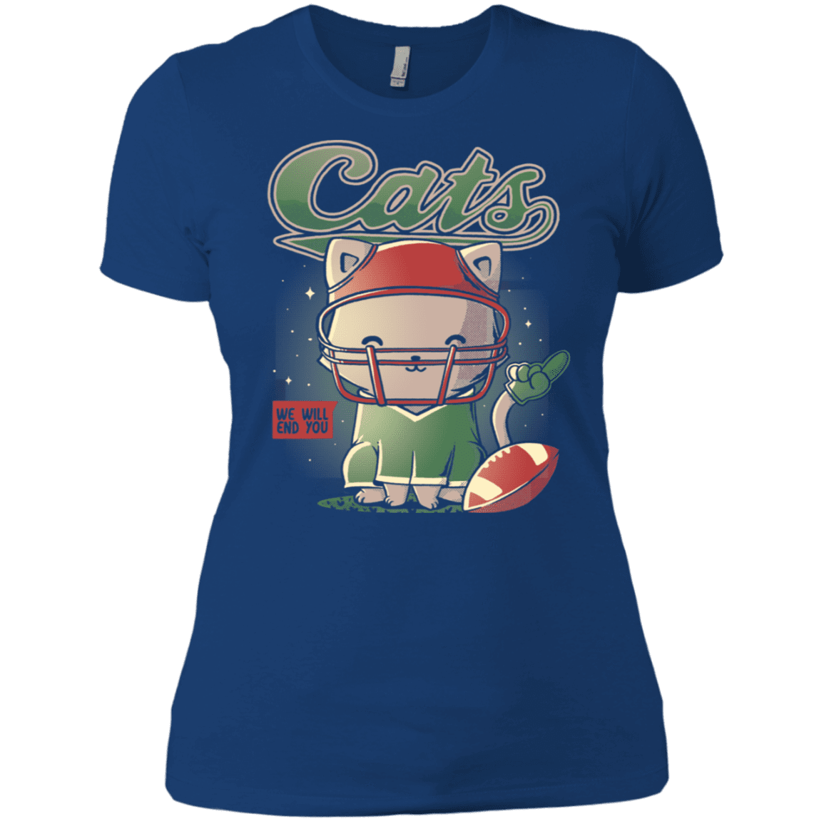 T-Shirts Royal / X-Small Cats Football Women's Premium T-Shirt