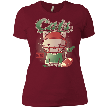 T-Shirts Scarlet / S Cats Football Women's Premium T-Shirt