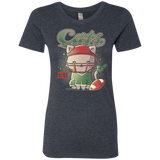 T-Shirts Vintage Navy / S Cats Football Women's Triblend T-Shirt