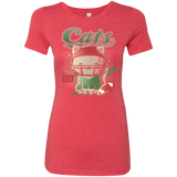 T-Shirts Vintage Red / S Cats Football Women's Triblend T-Shirt