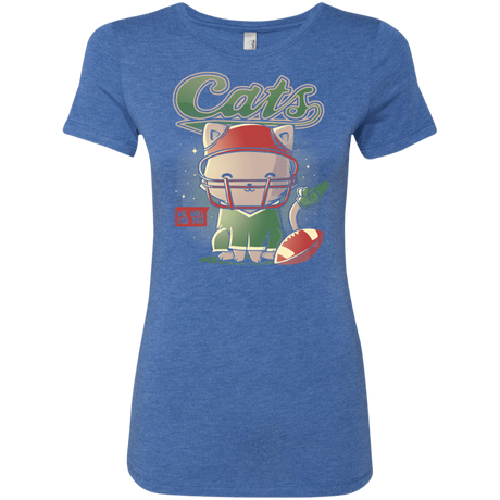 T-Shirts Vintage Royal / S Cats Football Women's Triblend T-Shirt