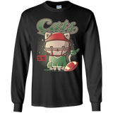 T-Shirts Black / YS Cats Football Youth Long Sleeve T-Shirt