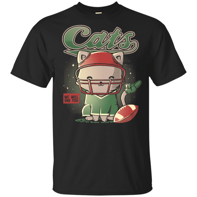 T-Shirts Black / YXS Cats Football Youth T-Shirt