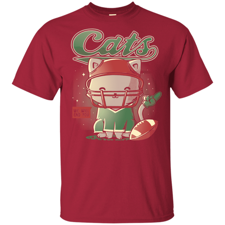 T-Shirts Cardinal / YXS Cats Football Youth T-Shirt