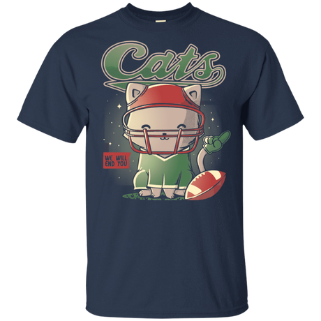 T-Shirts Navy / YXS Cats Football Youth T-Shirt