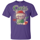 T-Shirts Purple / YXS Cats Football Youth T-Shirt