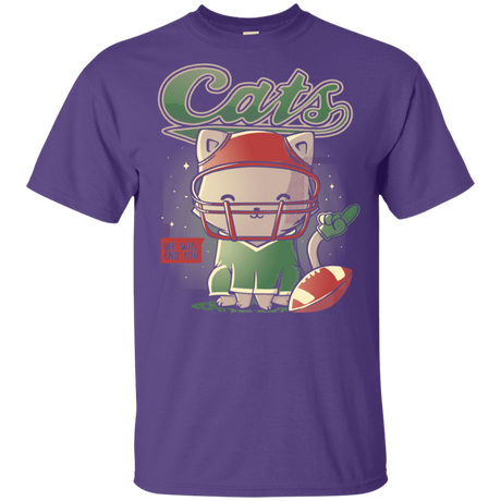 T-Shirts Purple / YXS Cats Football Youth T-Shirt